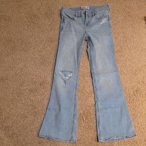 A&F Girls' Distressed Jeans